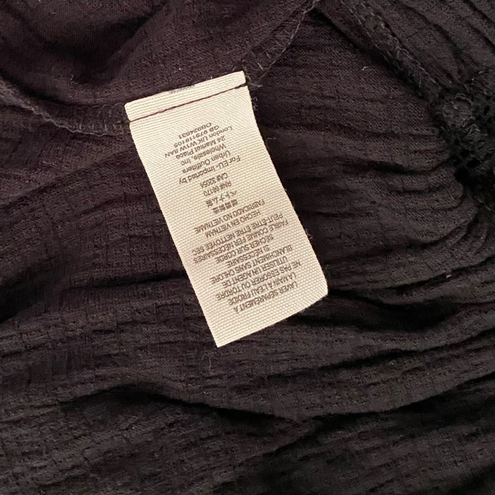 NWT Free People Crochet Ruffled Trapeze Mini Dress Black Size XS - Picture 11 of 15